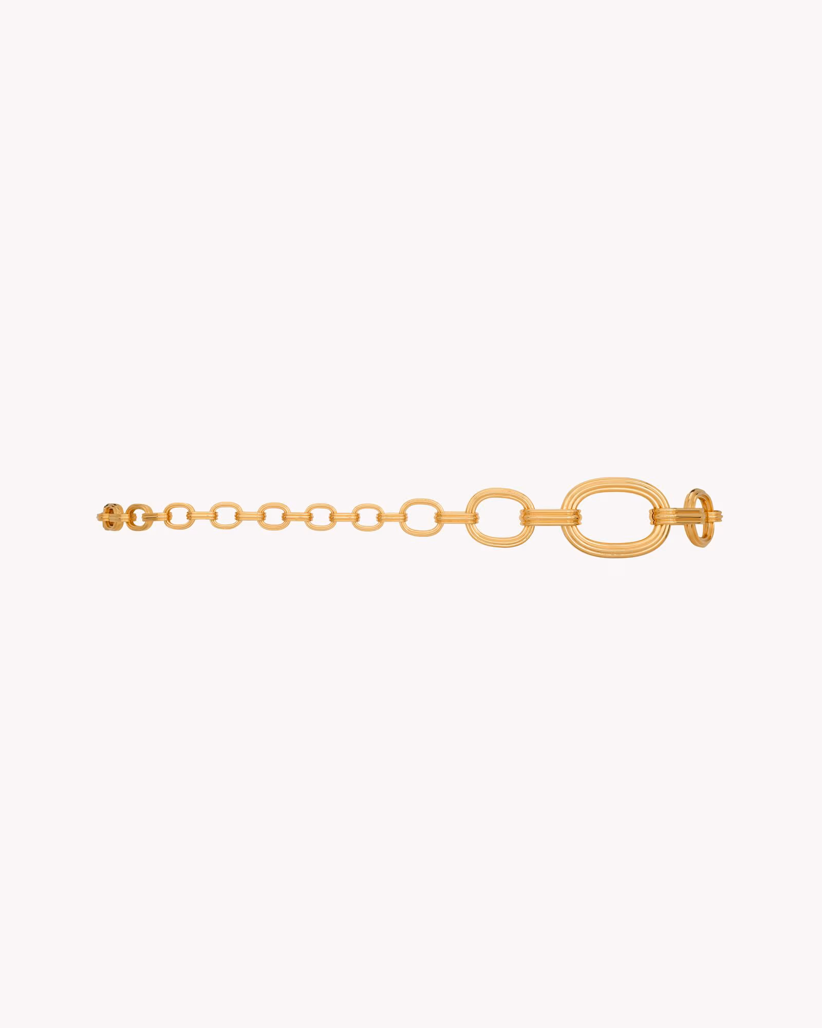 کمربند زنجیری زنانه Saint Laurent مدل CASSANDRE Graduated Chain طلایی برنجی - تصویر 2