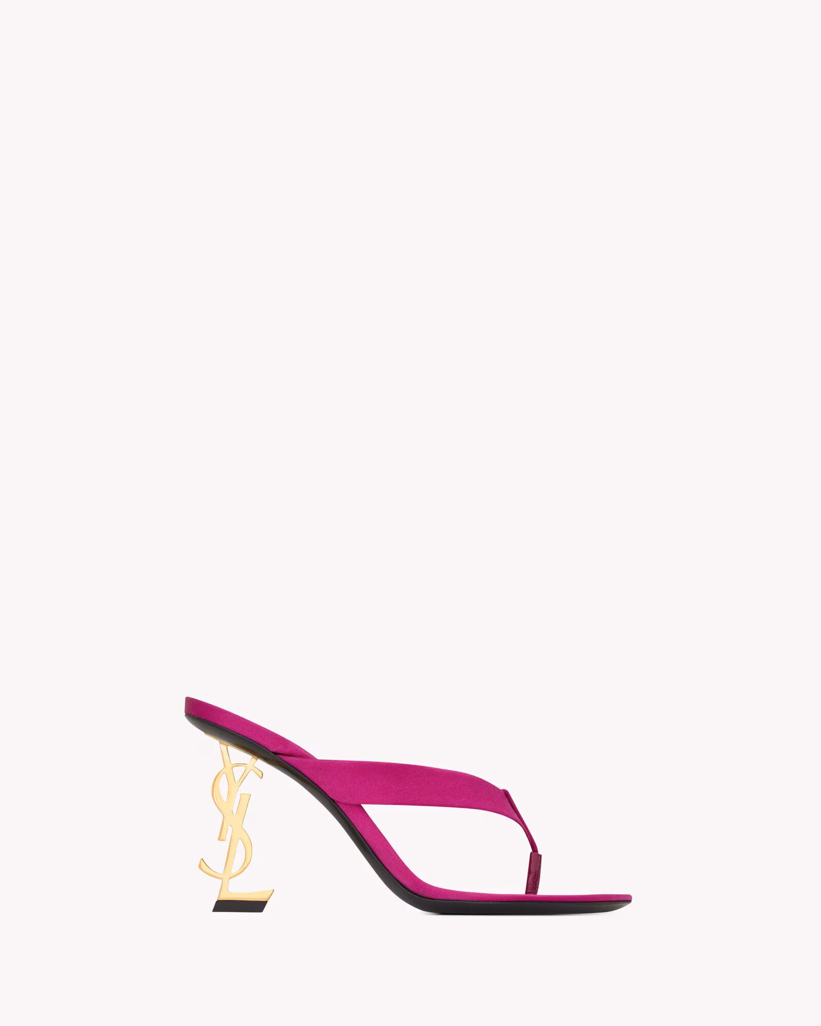 صندل لاانگشتی زنانه Saint Laurent مدل OPYUM Satin Crepe - تصویر 5