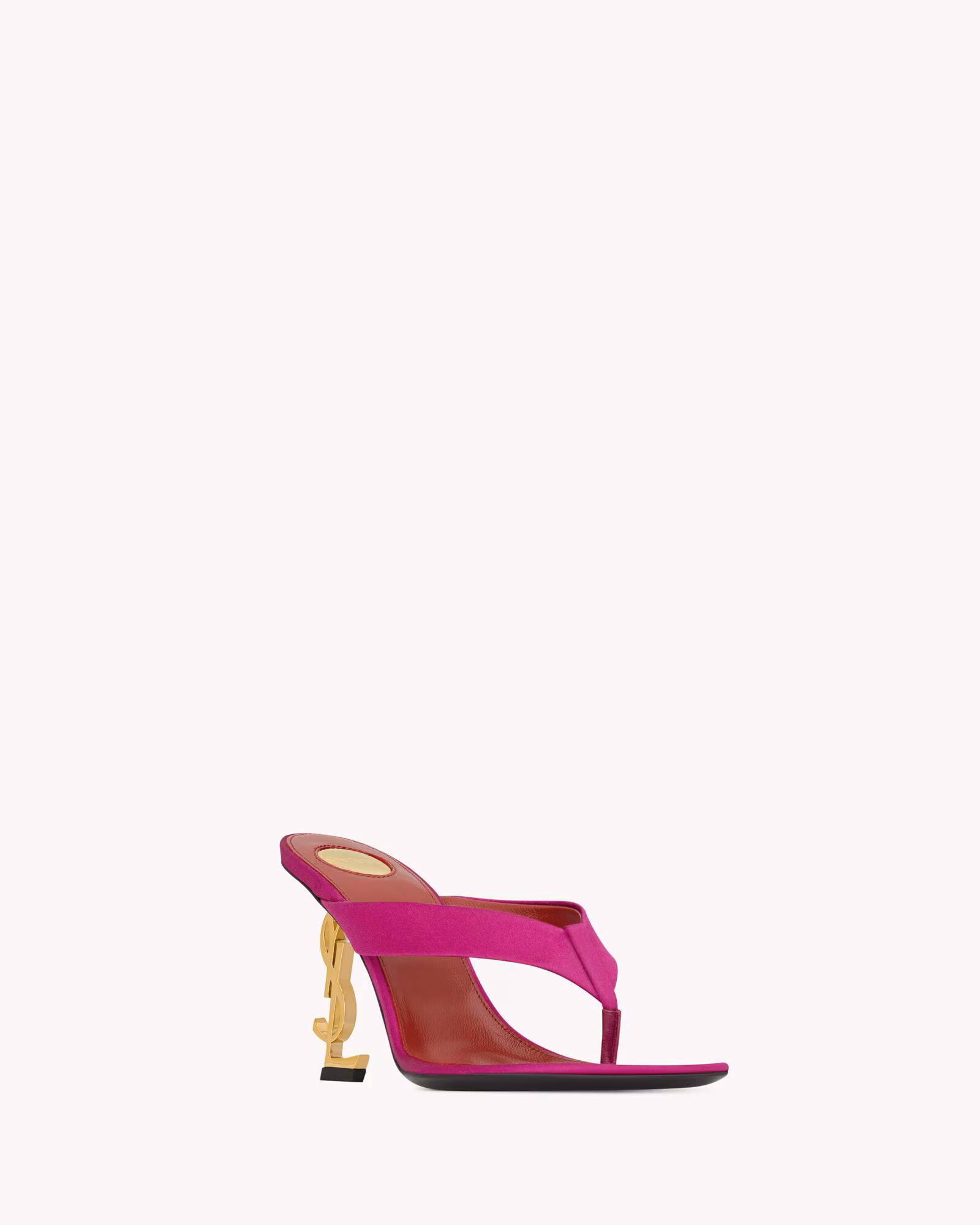 صندل لاانگشتی زنانه Saint Laurent مدل OPYUM Satin Crepe - تصویر 6
