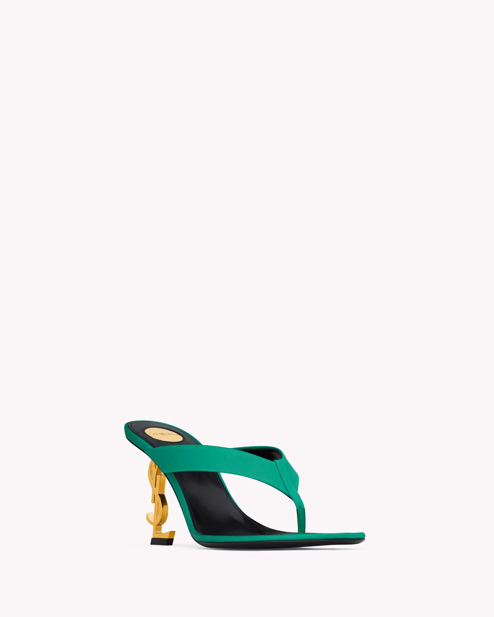 صندل لاانگشتی زنانه Saint Laurent مدل OPYUM Satin Crepe - تصویر 4