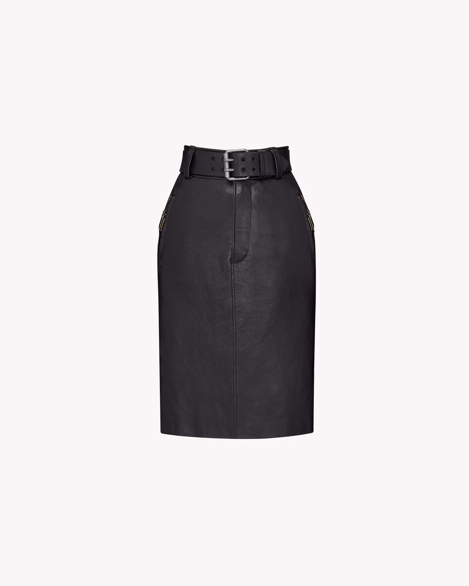 دامن چرمی زنانه Saint Laurent