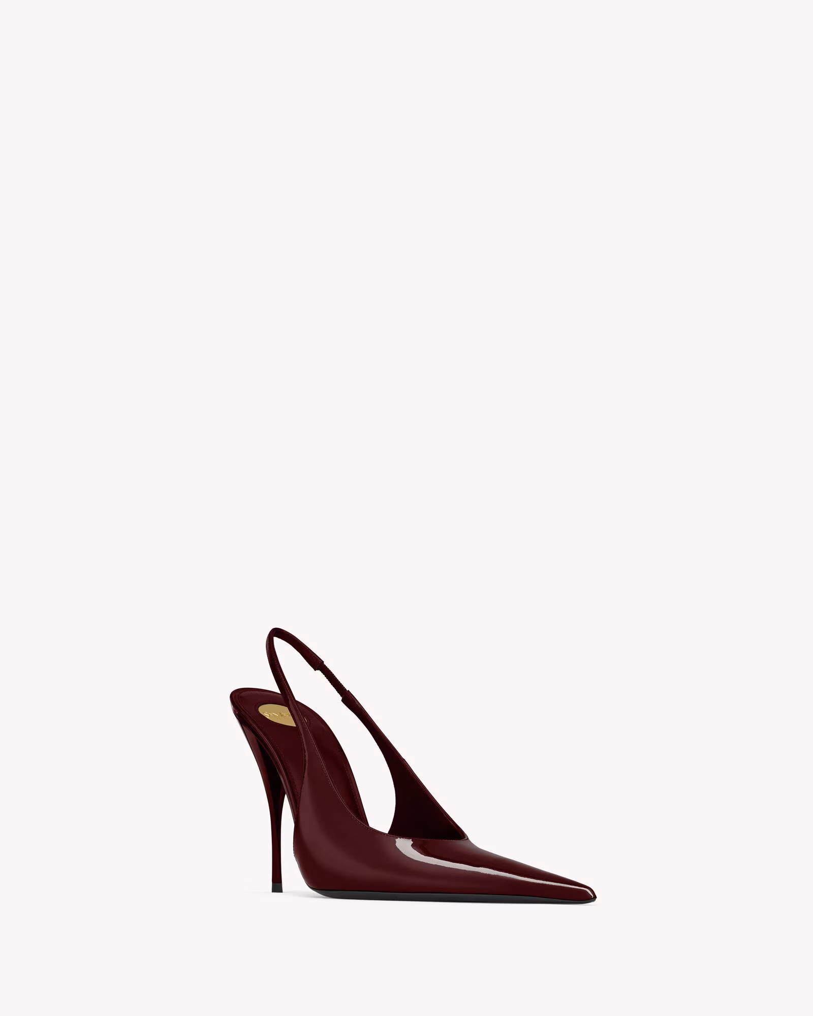 کفش پاشنه بلند زنانه Saint Laurent مدل P.A.R.I.S. slingback pumps in patent leather - تصویر 4