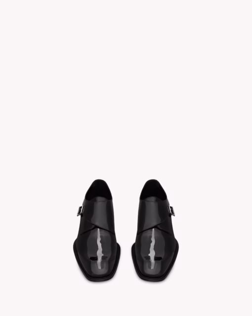 کفش چرم ورنی مردانه Saint Laurent CONNOR