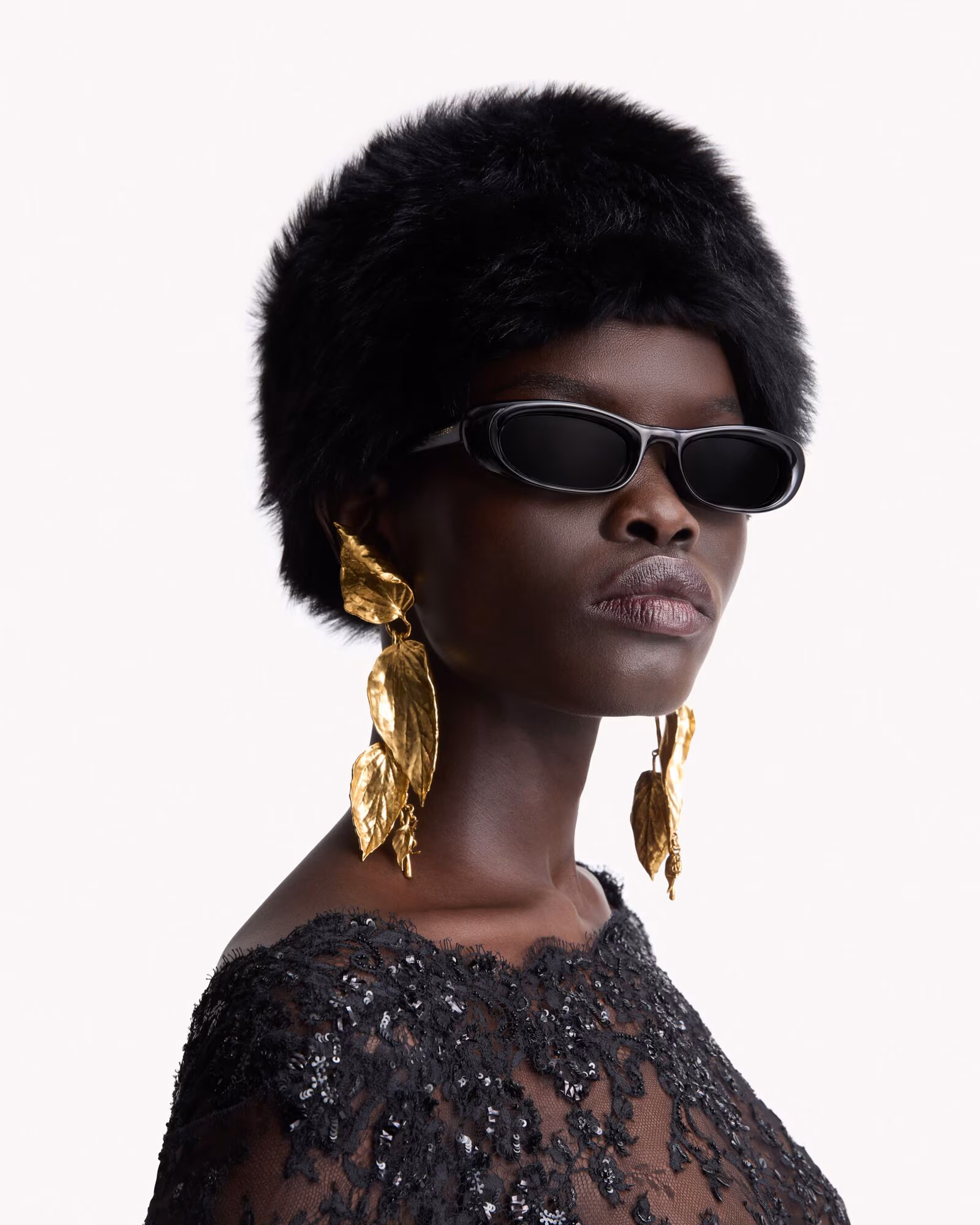 عینک آفتابی زنانه Saint Laurent مدل SL 557 SHADE PLUMP مشکی - تصویر 3