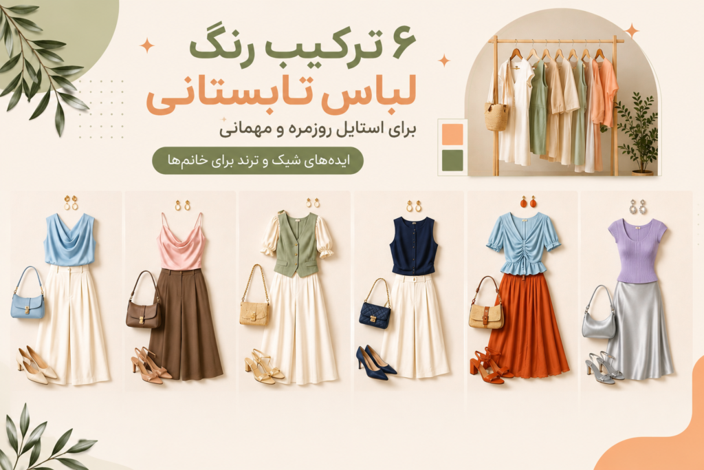 ترکیب رنگ لباس تابستانی