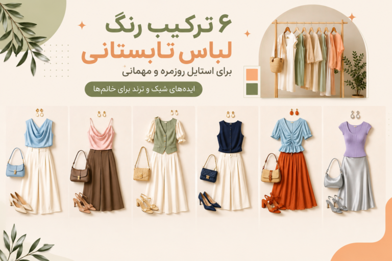ترکیب رنگ لباس تابستانی