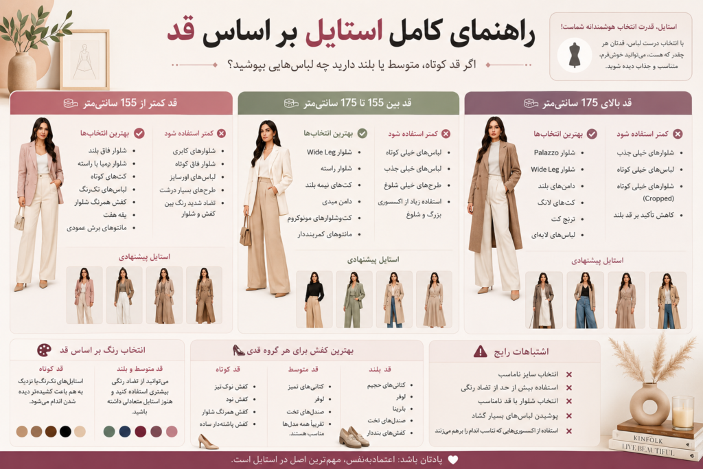 استایل بر اساس قد