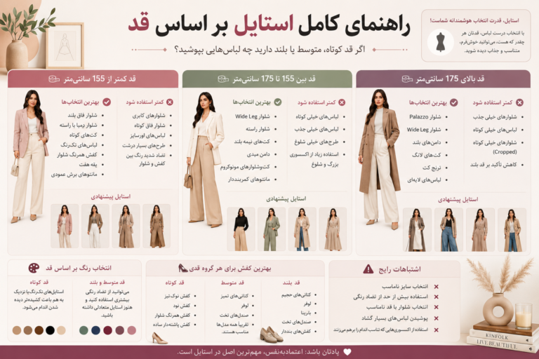 استایل بر اساس قد