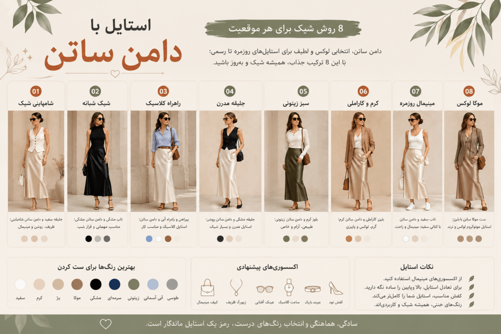 دامن ساتن
