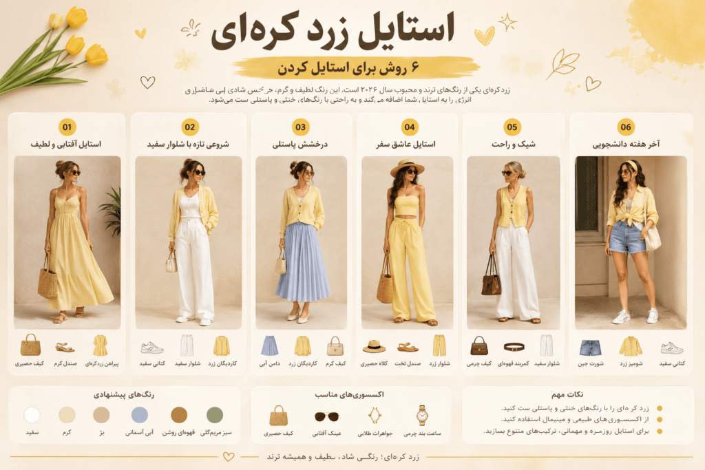 استایل زرد کرهای