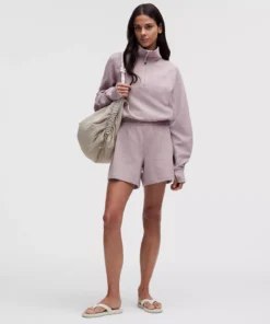 Alternative view of هودی زنانه Lululemon Scuba Cropped Funnel-Neck Half Zip Waffle