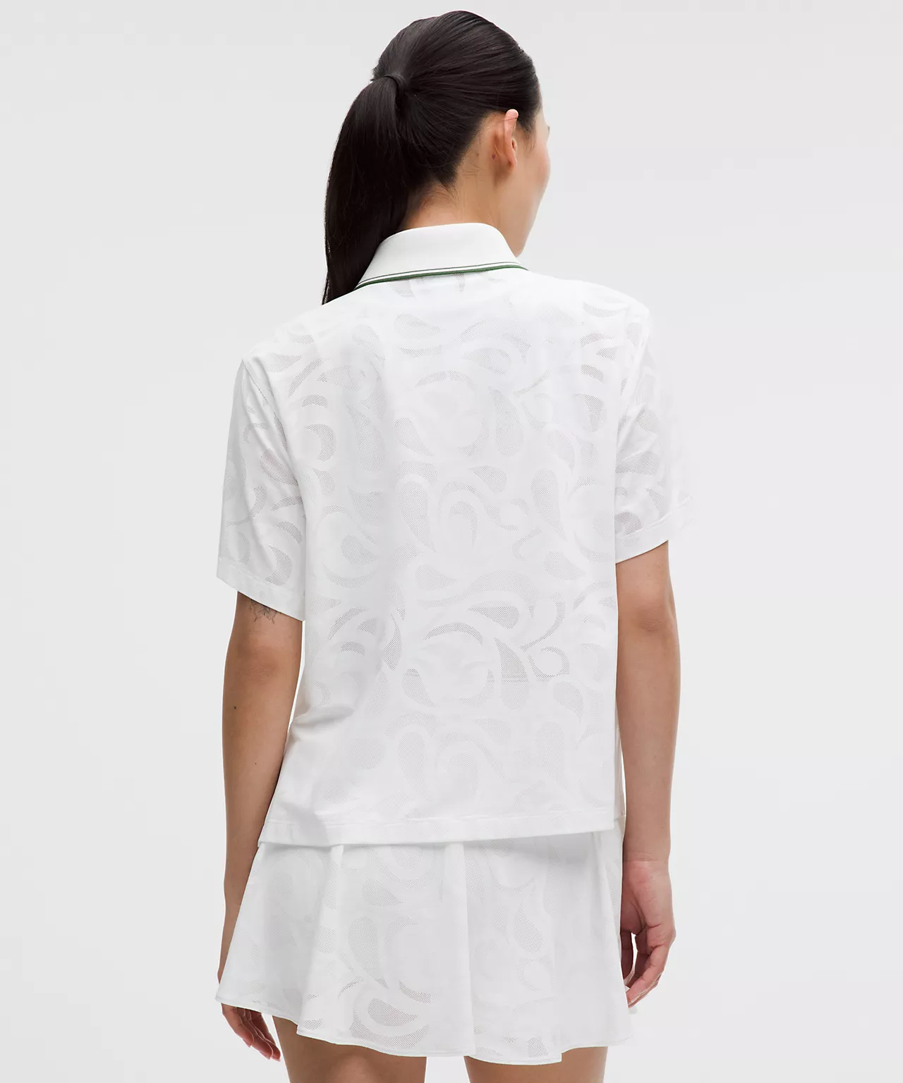 پولوشرت تنیس زنانه Lululemon Paisley-Mesh High-Neck - تصویر 3