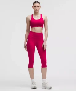 Alternative view of لگ رانینگ زنانه Lululemon Fast and Free High-Rise Crop 19" 5 Pocket