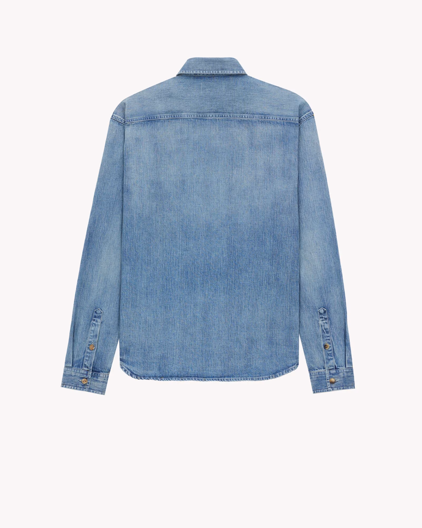 پیراهن جین مردانه Saint Laurent مدل CASSANDRE Denim Shirt - تصویر 3