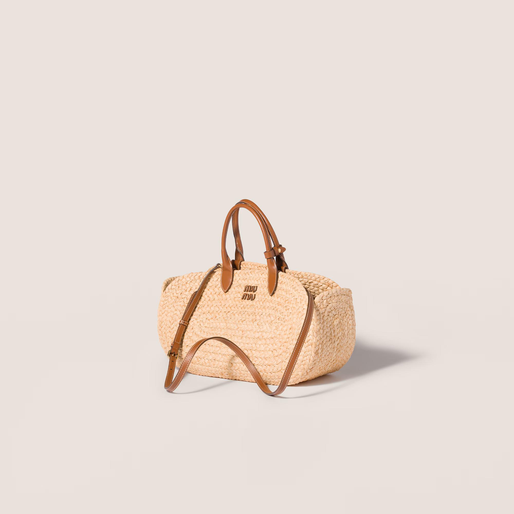 کیف حصیری میو میو Raffia handbag - تصویر 2