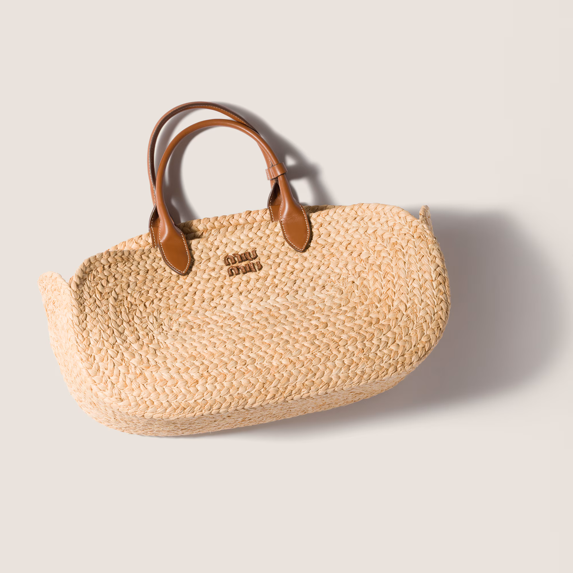 کیف حصیری میو میو Raffia handbag - تصویر 4