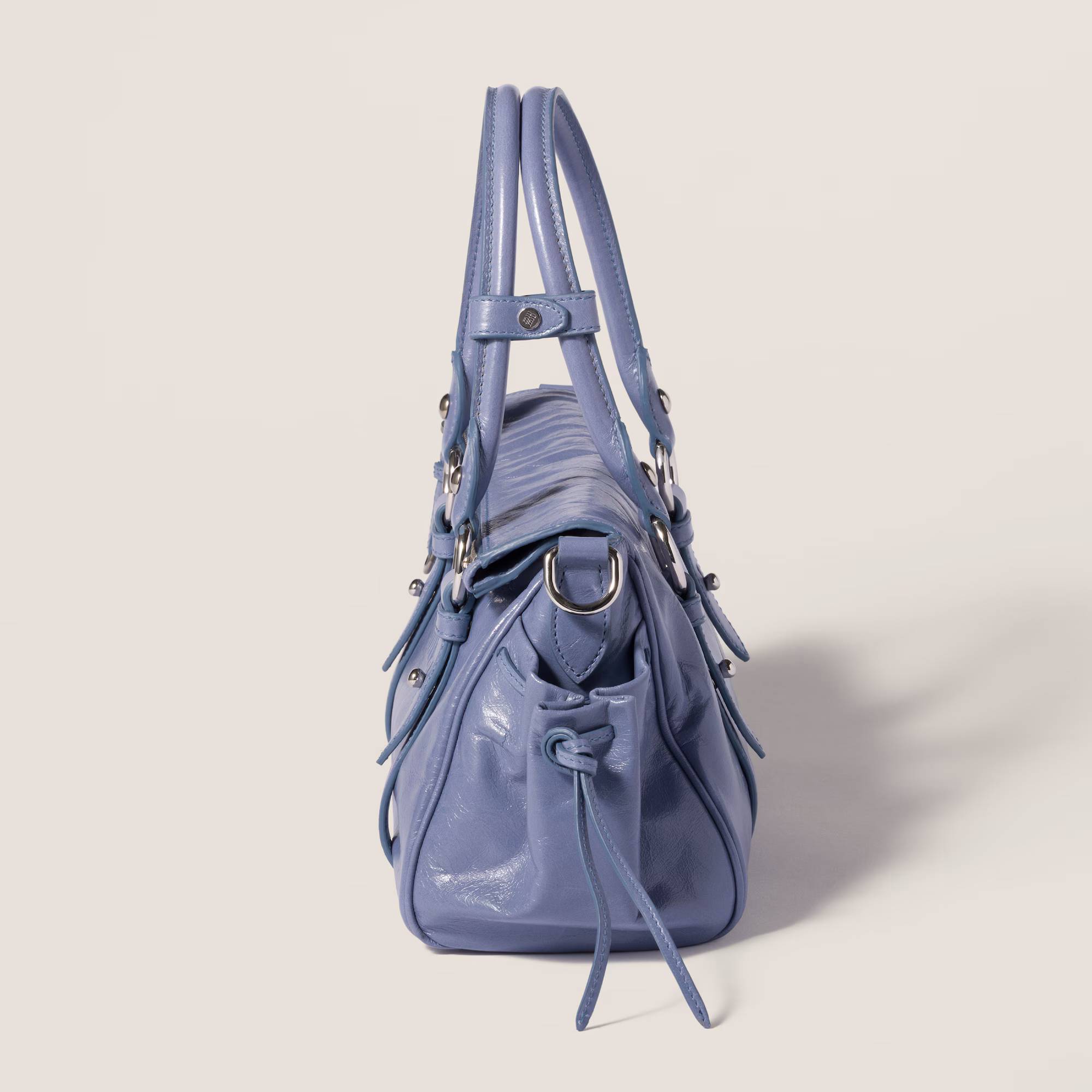 کیف دستی چرم ورنی Miu Miu Patent leather handbag - تصویر 4