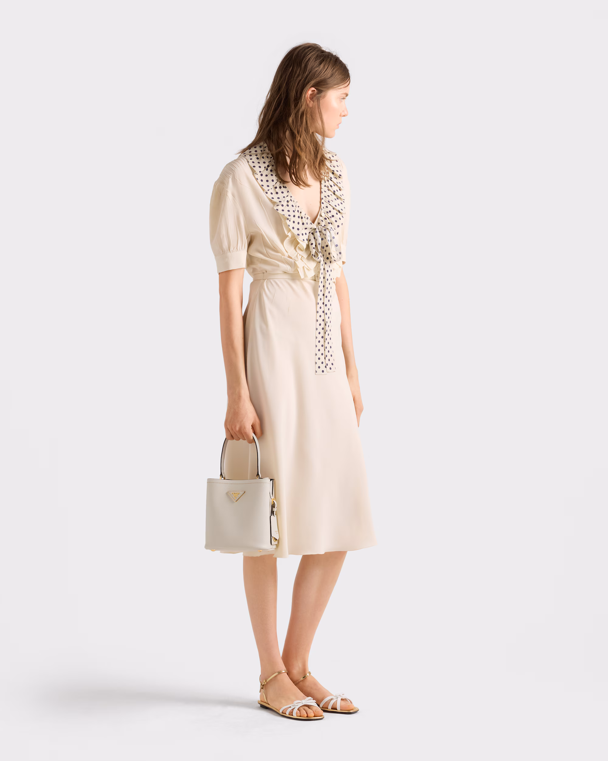 کیف مینی سبدی Prada از چرم سافیانو - تصویر 2