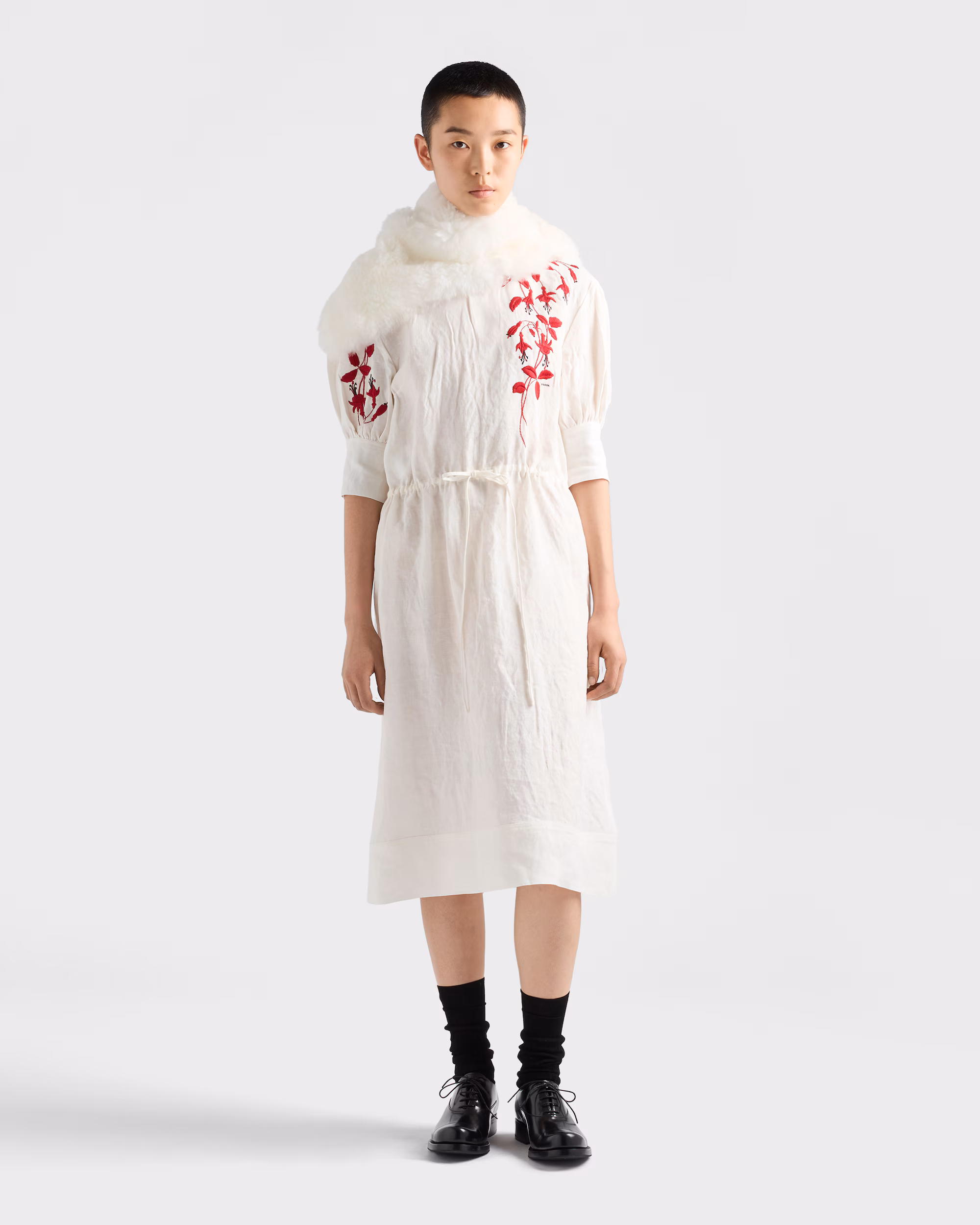 پیراهن زنانه Prada in Embroidered Fiammato Fabric - تصویر 2