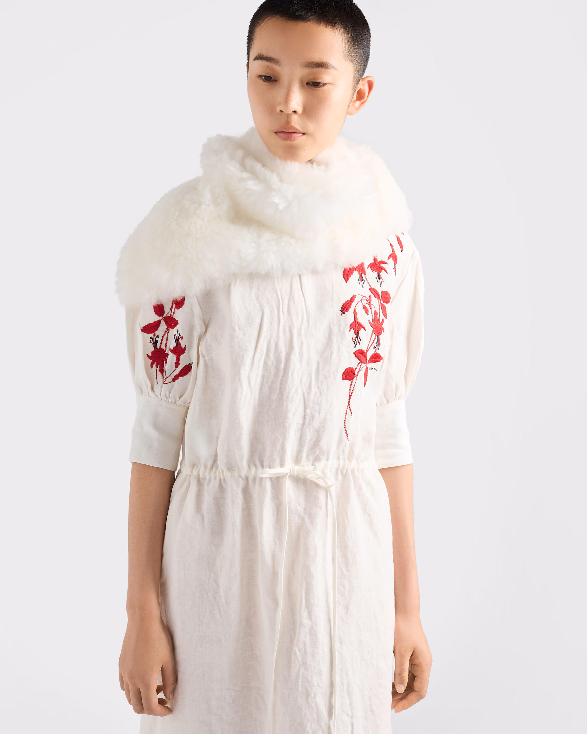 پیراهن زنانه Prada in Embroidered Fiammato Fabric - تصویر 3