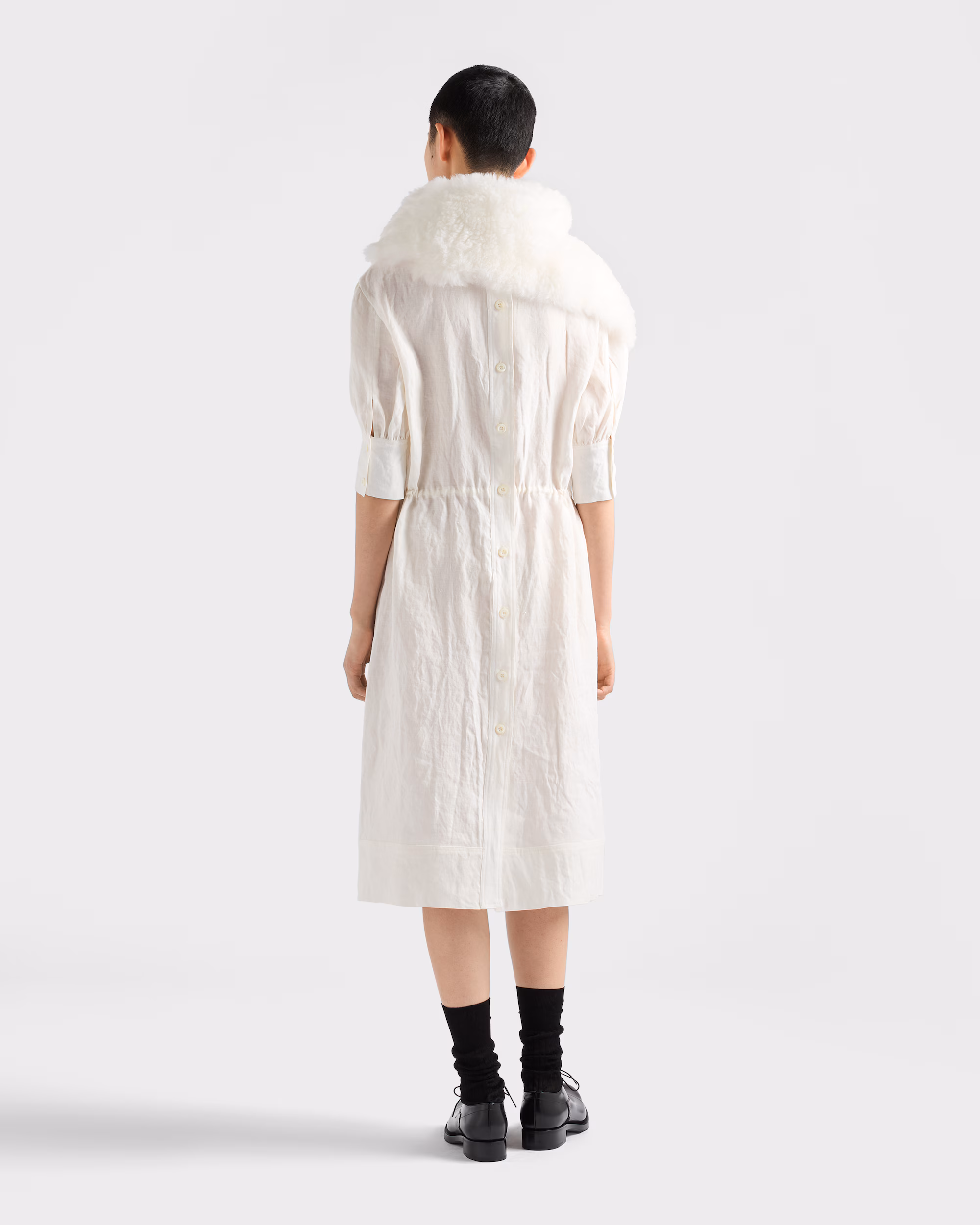 پیراهن زنانه Prada in Embroidered Fiammato Fabric - تصویر 5