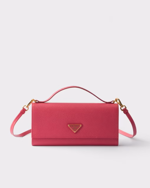 کیف پول دوشی چرم سافیانو Prada