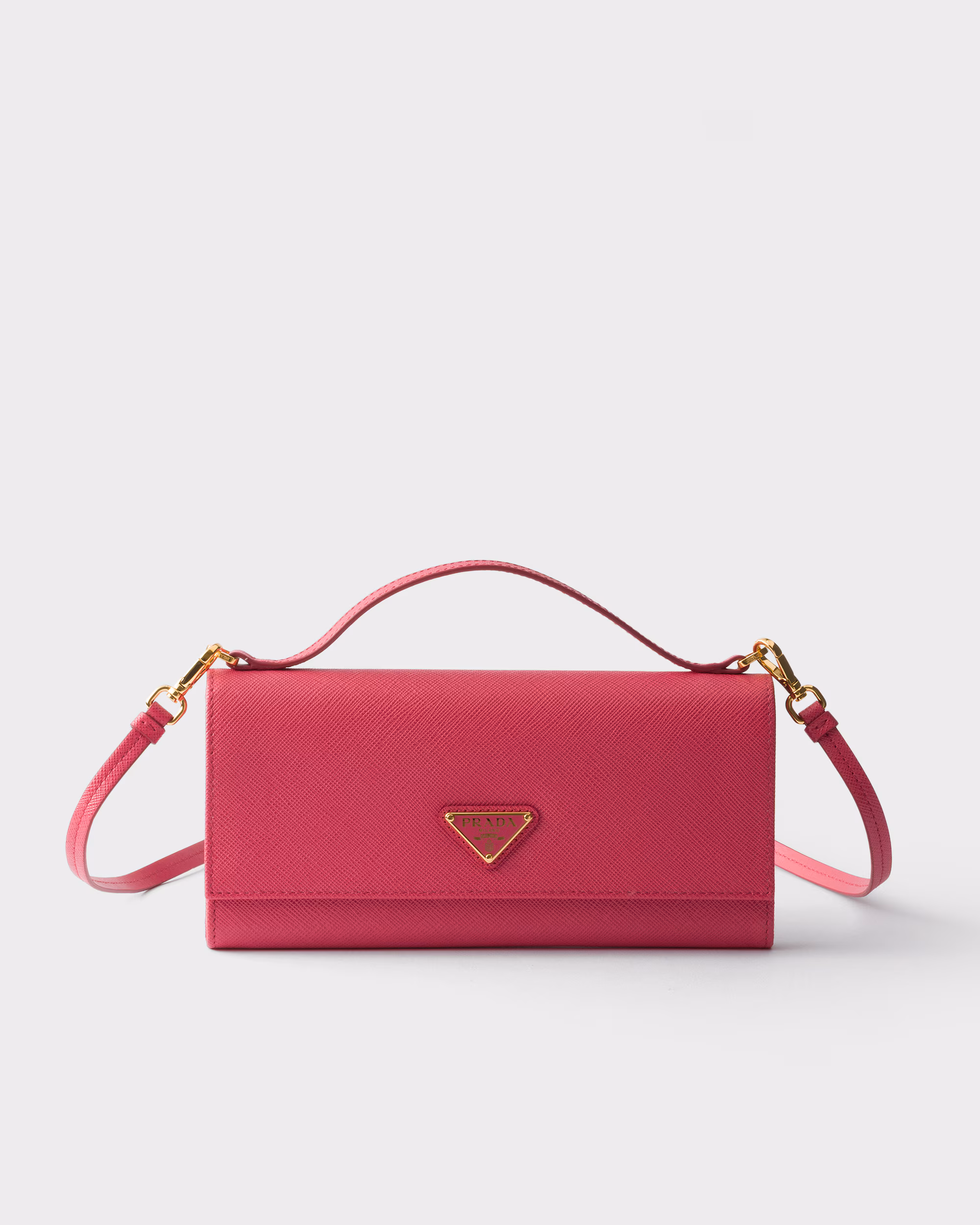 کیف پول دوشی چرم سافیانو Prada