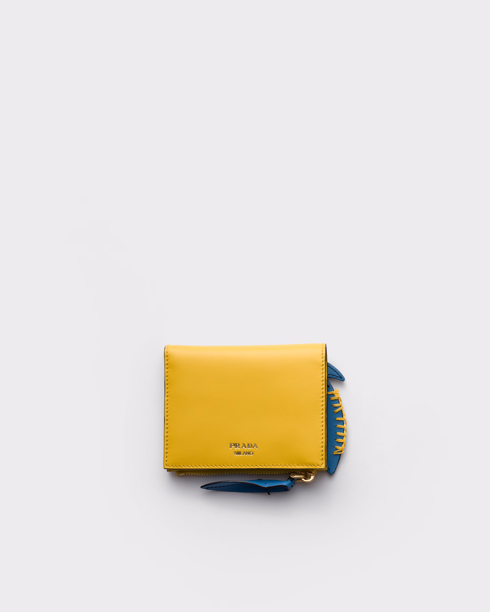 کیف پول کوچک چرمی | Prada Small Leather Wallet - تصویر 3
