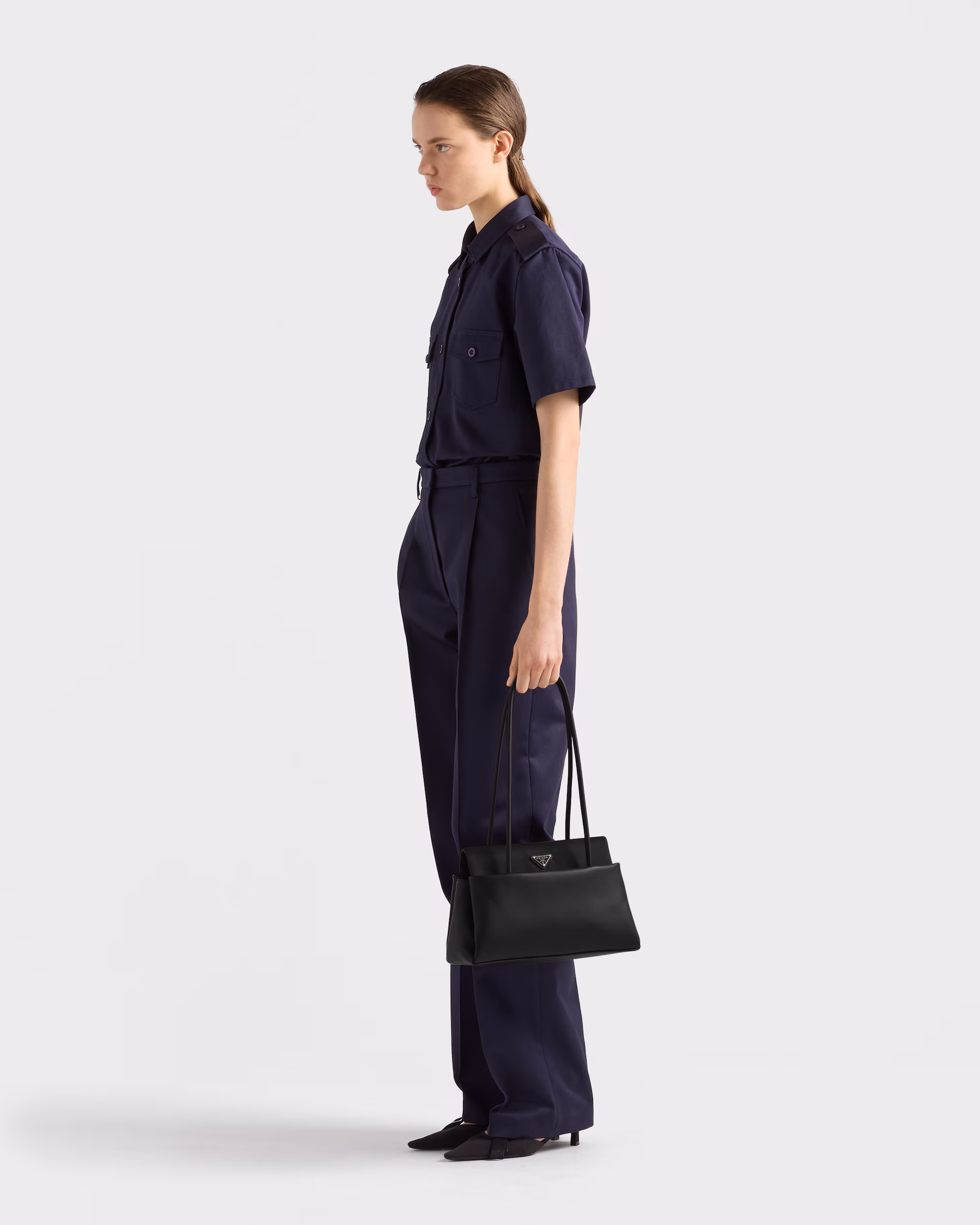 کیف چرمی Prada با درِ Re-Nylon – کالکشن رانوی - تصویر 2