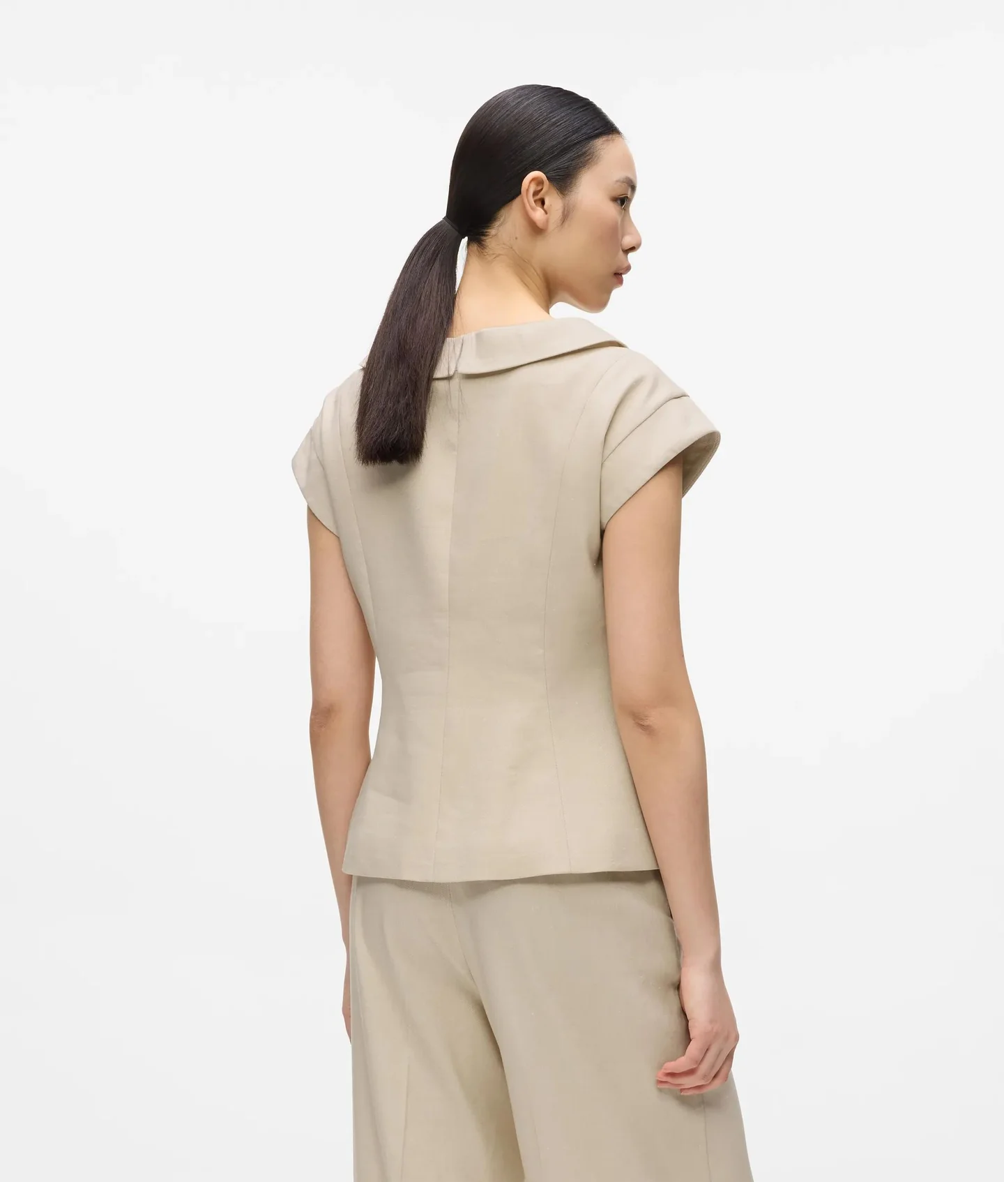 بلیزر زنانه Karl Lagerfeld مدل Cap‑Sleeved Blazer - تصویر 4