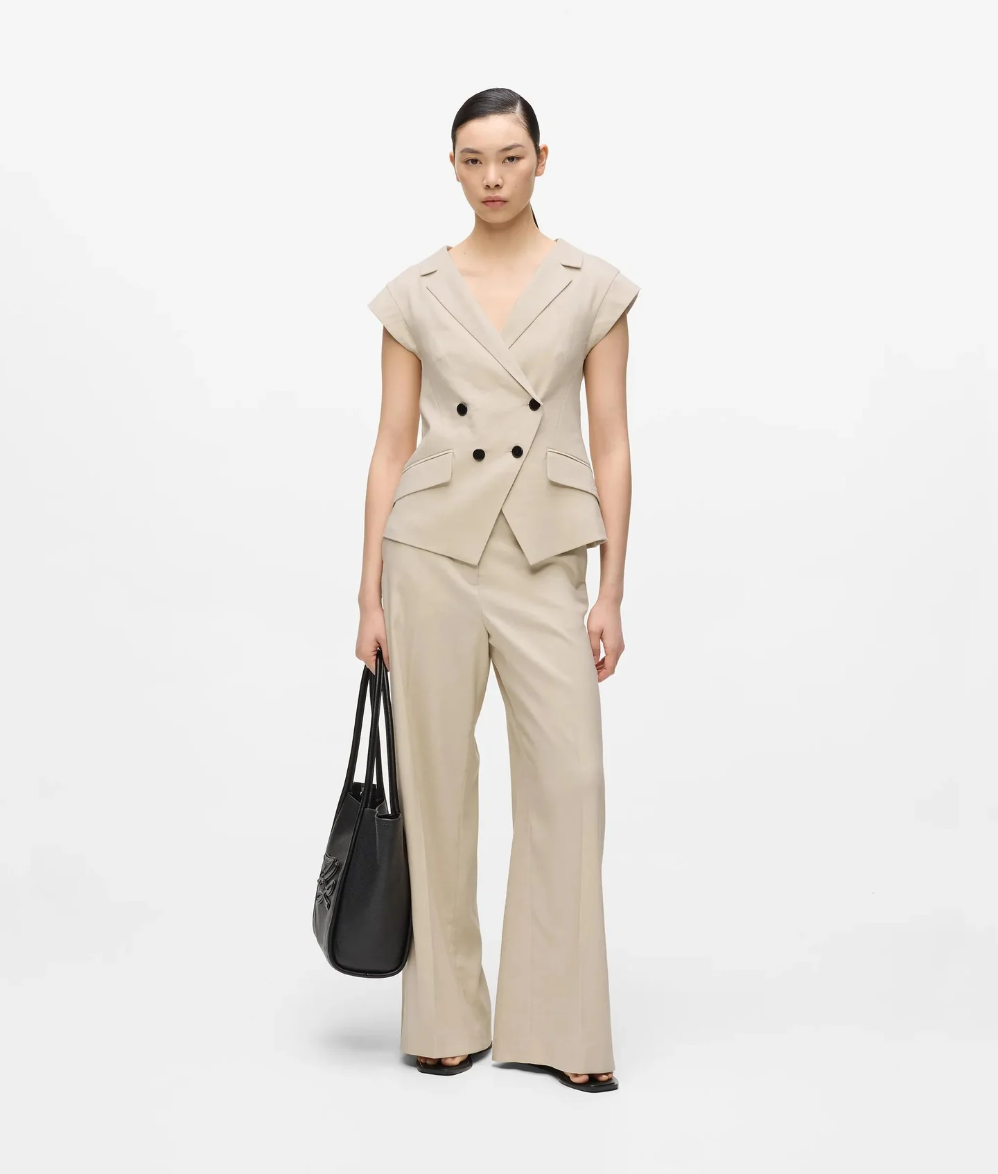 بلیزر زنانه Karl Lagerfeld مدل Cap‑Sleeved Blazer - تصویر 5