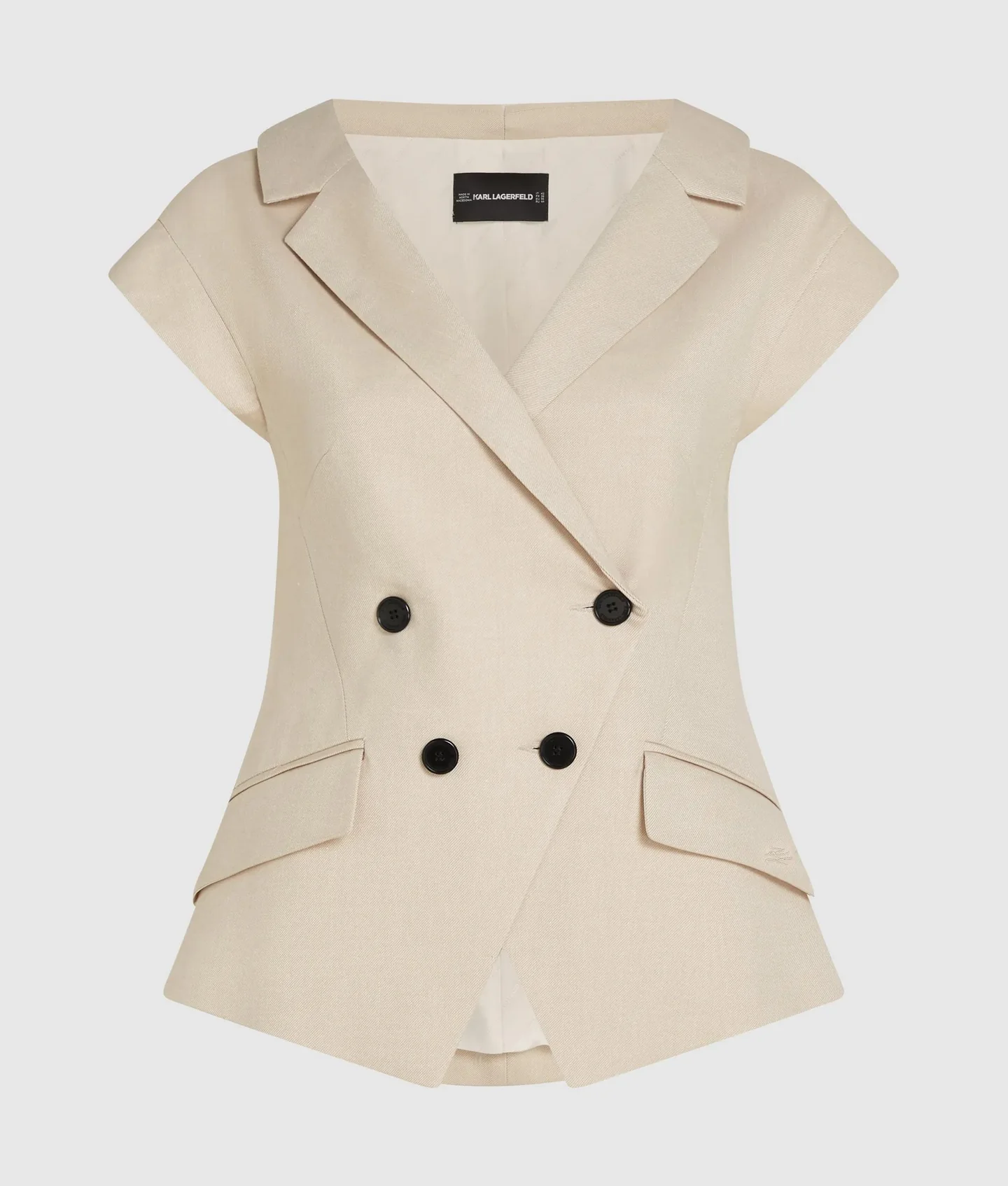بلیزر زنانه Karl Lagerfeld مدل Cap‑Sleeved Blazer - تصویر 6