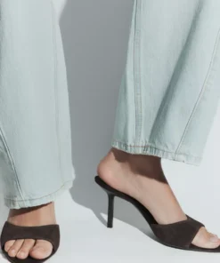 صندل جیر زنانه زارا مدل Split Suede Heeled