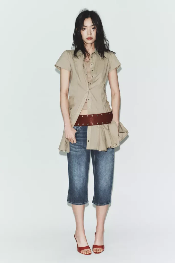 صندل پاشنه‌دار زنانه zara مدل Patent Finish