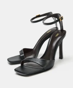 Alternative view of صندل چرمی زنانه زارا مدل Asymmetric Leather Heeled