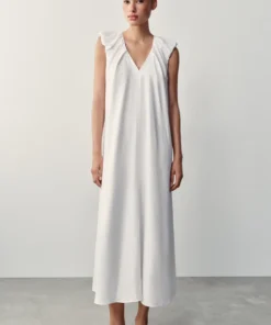 لباس بلند زنانه زارا مدل Linen Long