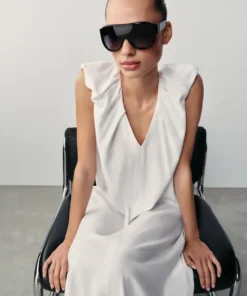 Alternative view of لباس بلند زنانه زارا مدل Linen Long
