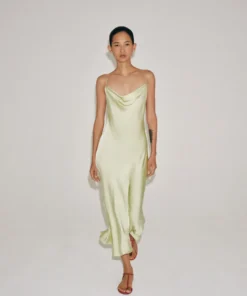 لباس ساتن زنانه زارا مدل ZW Collection Satin Slip