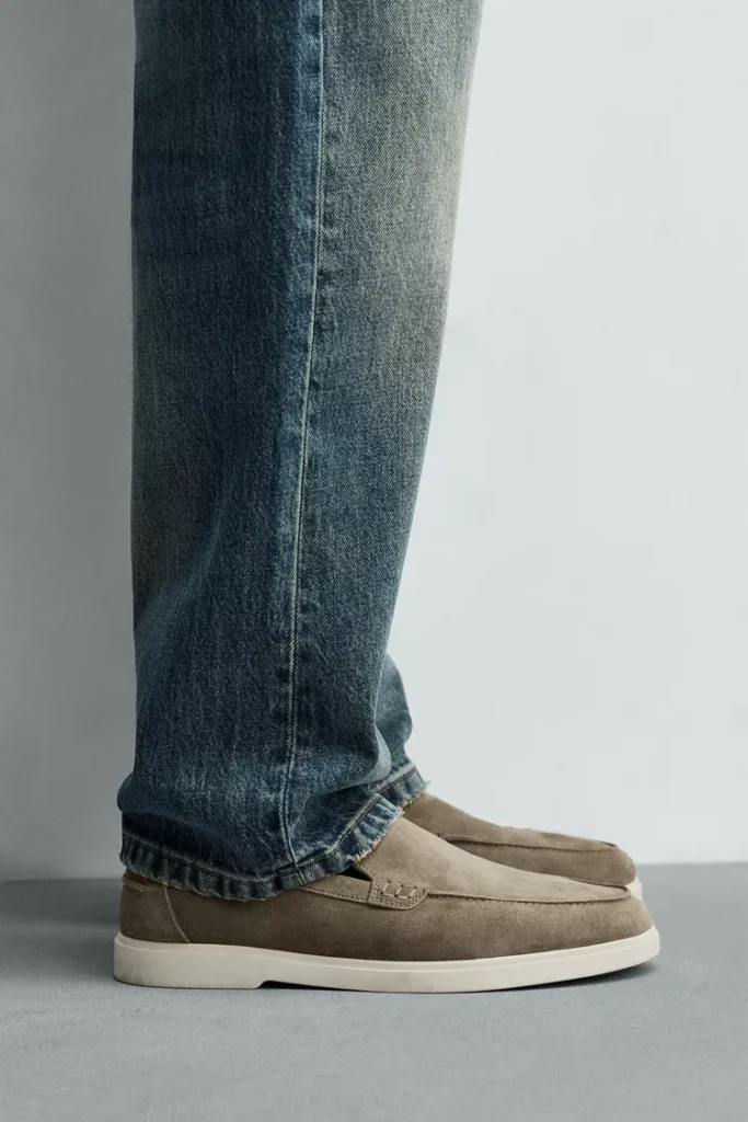 لوفر چرمی مردانه zara مدل Casual Leather