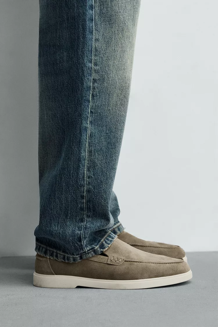 لوفر چرمی مردانه زارا مدل Casual Leather