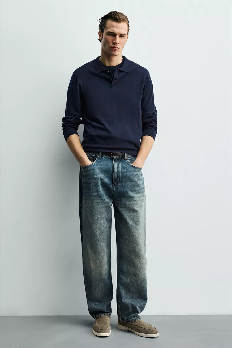 لوفر چرمی مردانه زارا مدل Casual Leather - تصویر 2