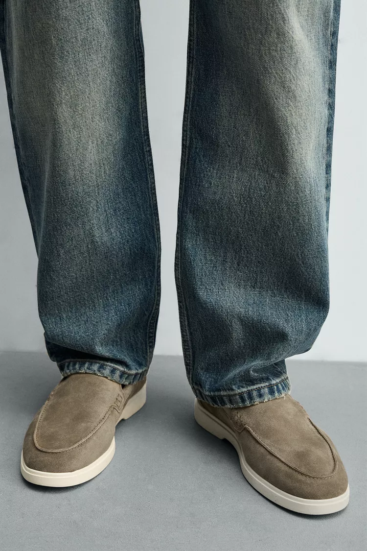 لوفر چرمی مردانه زارا مدل Casual Leather - تصویر 3