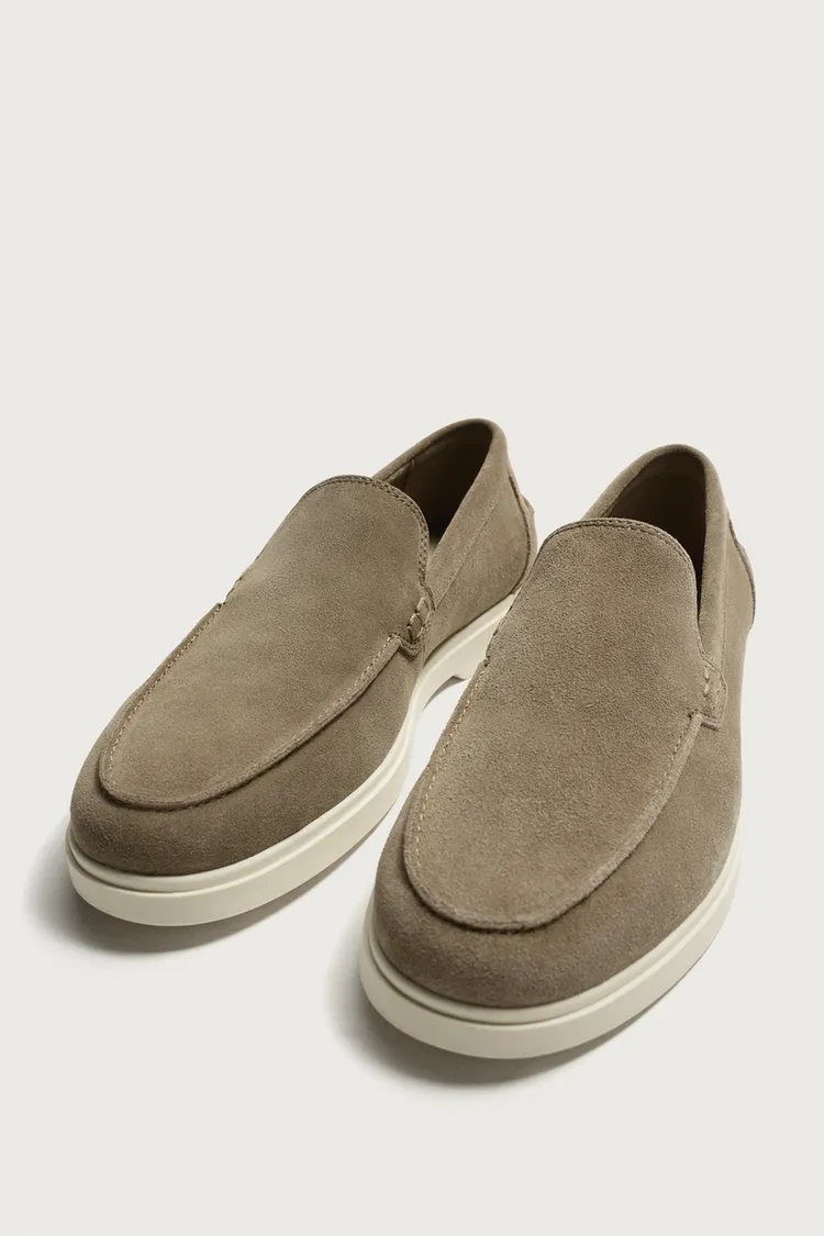 لوفر چرمی مردانه زارا مدل Casual Leather - تصویر 5