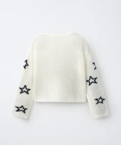 Alternative view of پلیور زنانه زارا مدل Star Print Red Jumper