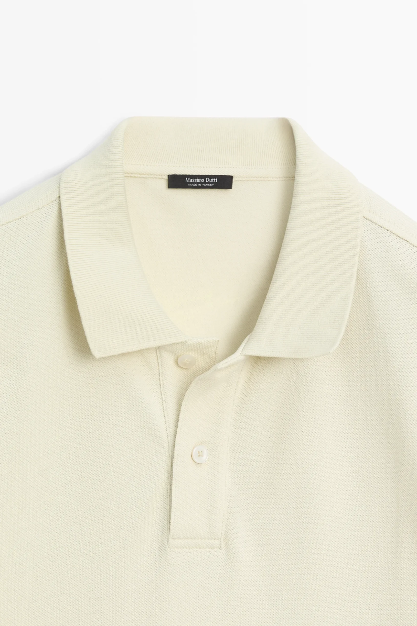 پولوشرت نخی بافتدار میکرو Massimo Dutti - تصویر 10