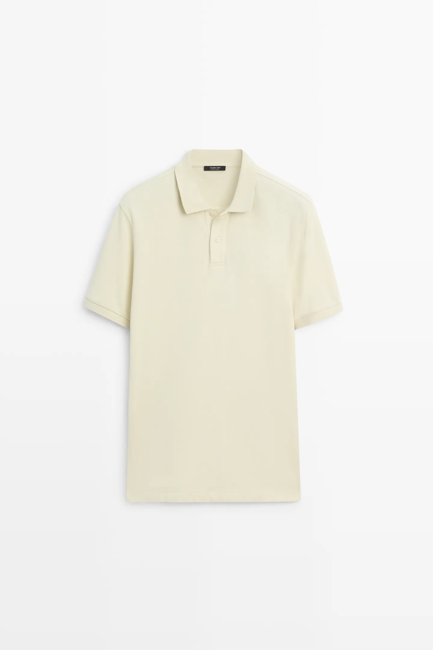پولوشرت نخی بافتدار میکرو Massimo Dutti - تصویر 5