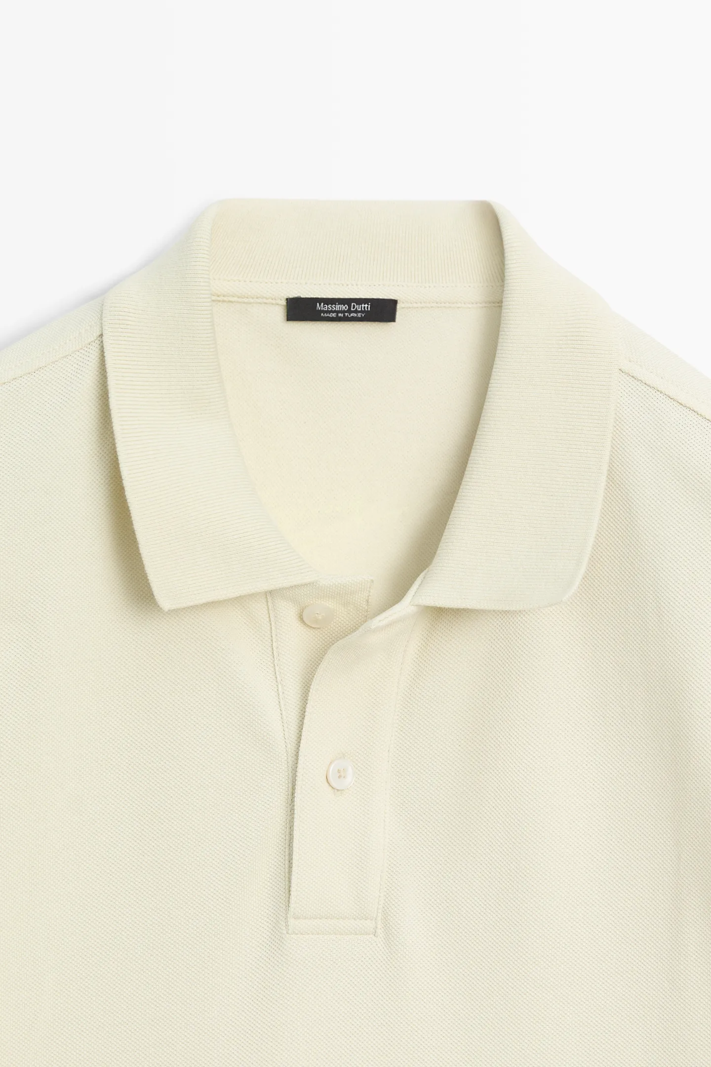 پولوشرت نخی بافتدار میکرو Massimo Dutti - تصویر 9