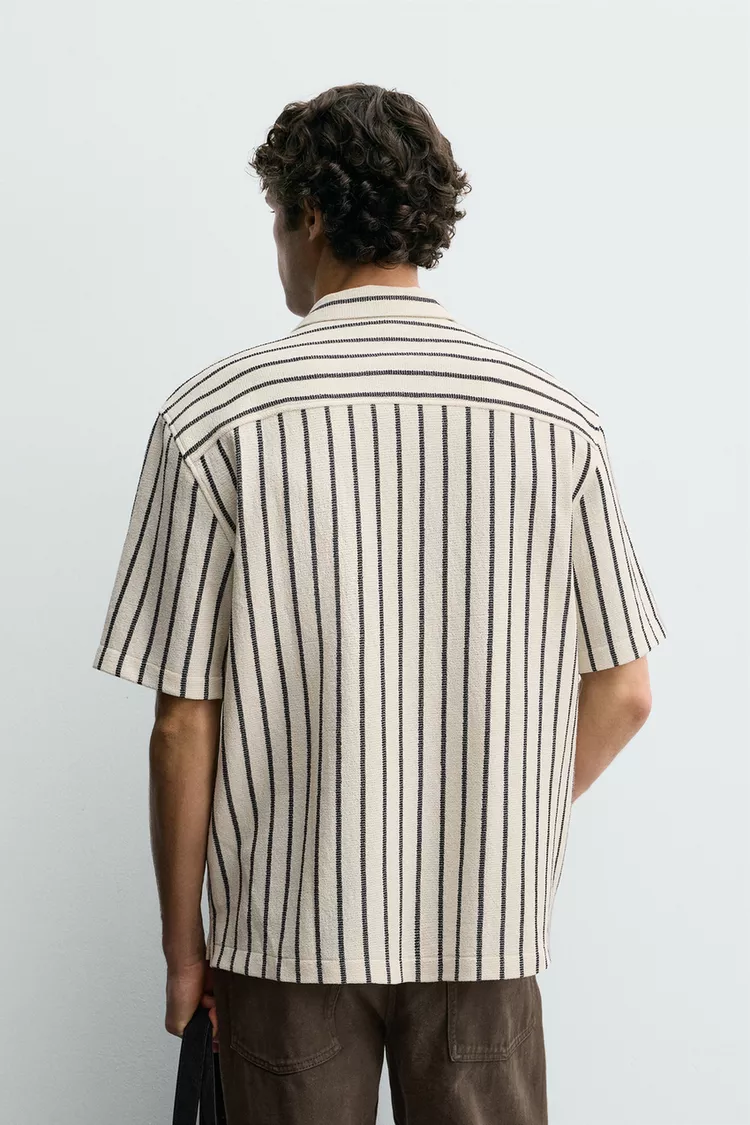 پیراهن مردانه زارا مدل Textured Weave - تصویر 3