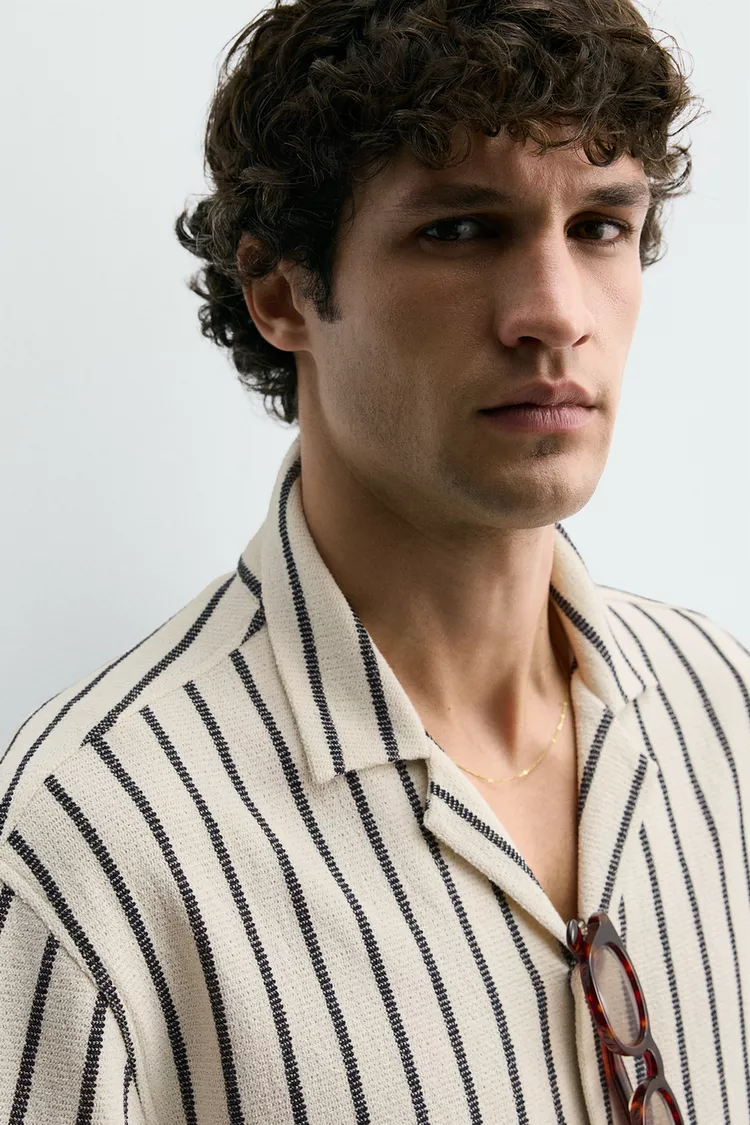 پیراهن مردانه زارا مدل Textured Weave - تصویر 6