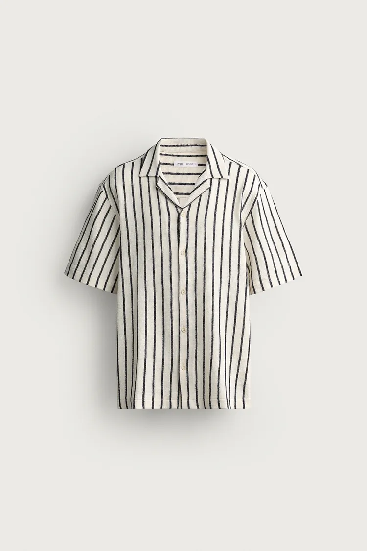 پیراهن مردانه زارا مدل Textured Weave - تصویر 7